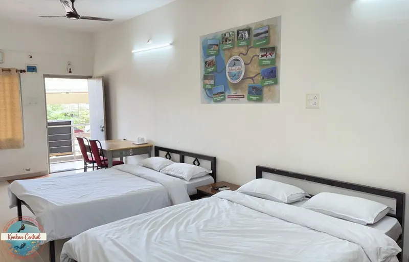 Two Queen Beds Room, both beds seen from the side